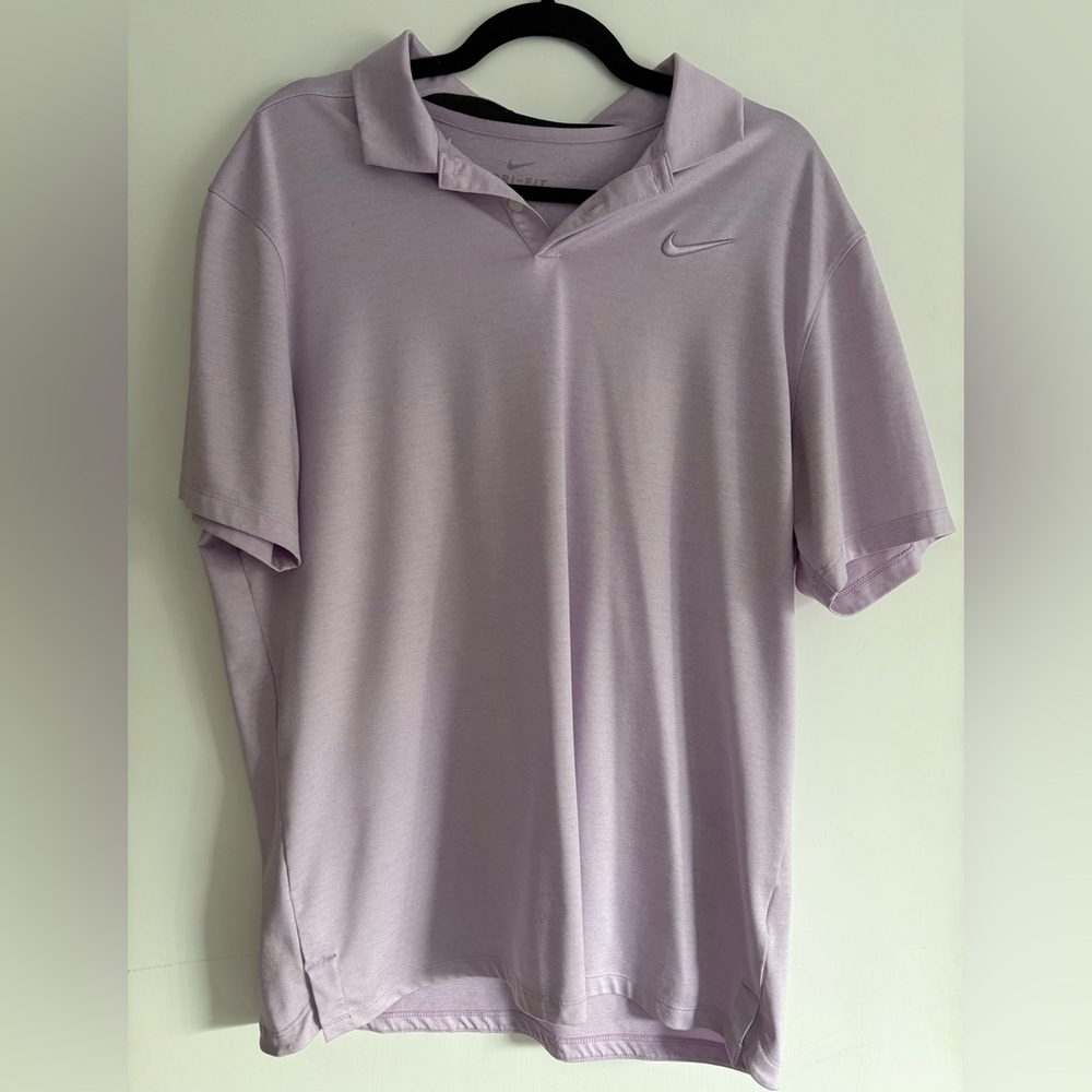Nike Men's Light Purple Polo Shirt